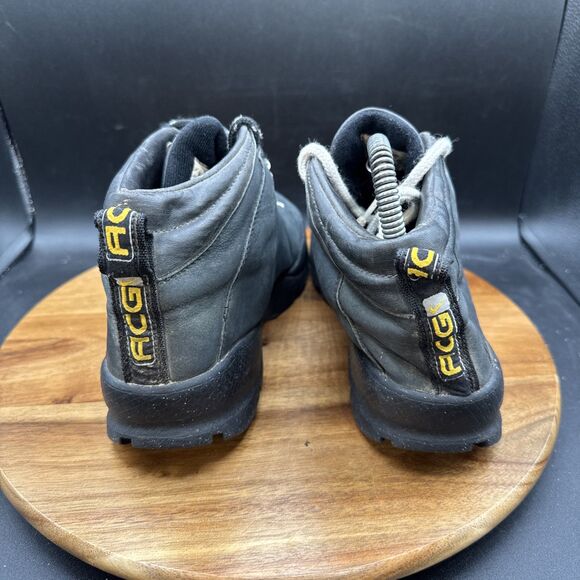 Nike Air Max Goadome ACG Black Leather Waterproof Boots Youth Sz 5.5Y Women's 7 - Picture 4 of 8